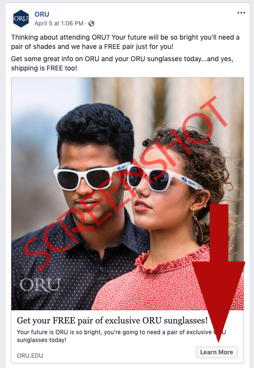 FREE Pair of Exclusive ORU Sunglasses