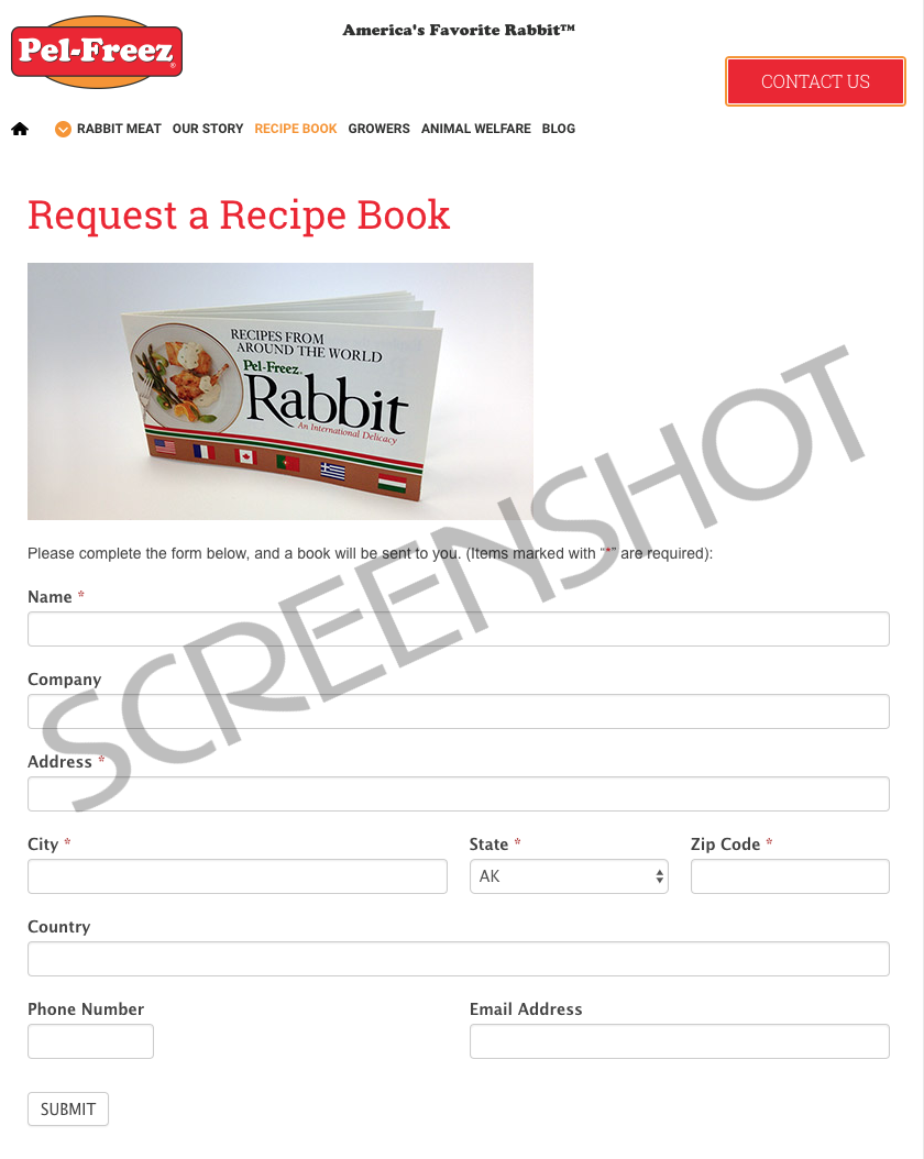 Screenshot of FREE Rabbit Recipes Book