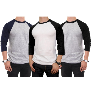 3-Pack Men's 3/4 Sleeve T-Shirt $28.99