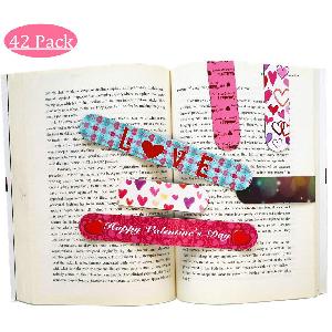 42 Valentines Day Magnetic Bookmarks $9.99