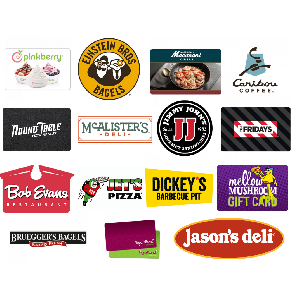 Up to 45% OFF Select Gift Cards