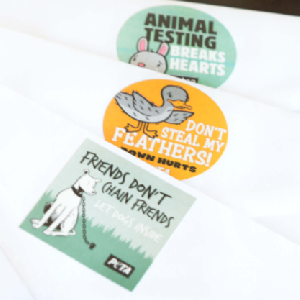 FREE supply of Animal Rights Stickers