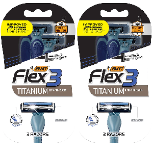 6 BIC Flex3 Titanium Razors $2.98 Shipped