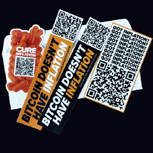 FREE Bitcoin Orange Pill Sticker Pack