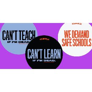 Free We Demand Safe Schools Stickers