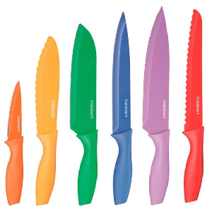 Cuisinart 12 PC Multicolored Knife Set $15