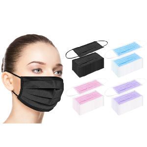 50-Pack Disposable 3-Ply Face Masks $9.99