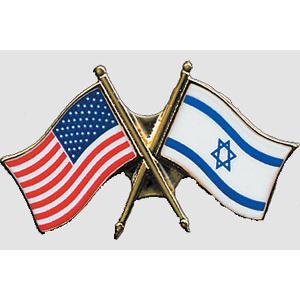 Free U.S. & Israel Unity Pin
