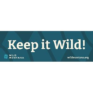 FREE "Keep It Wild" Bumper Sticker