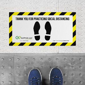 2 FREE Social Distancing Floor Decals
