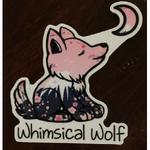 FREE Whimsical Wolf Stickers