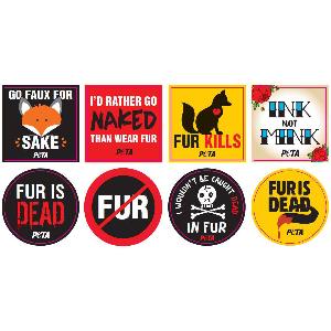 FREE 'Fur Is Dead' Stickers and Leaflets