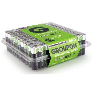 100-Pack of Groupon AA or AAA Batteries