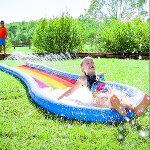 HearthSong Inflatable Water Slide $26