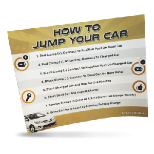 FREE 'How To Jump Your Car' Sticker