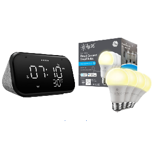 Smart Clock & LED Light Bulbs Bundle $30