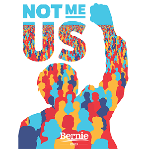 FREE ''Not me. Us.'' Bernie 2020 Sticker