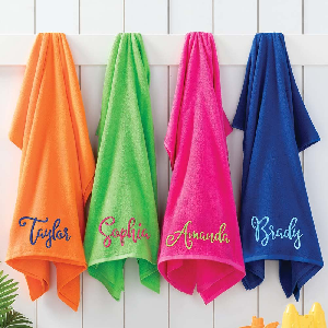 Personalized Cotton Beach Towel $16.99