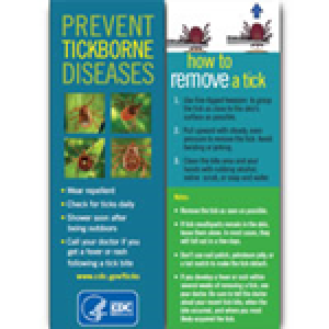FREE Prevent Tickborne Diseases Bookmark