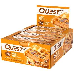 12 Quest Maple Waffle Protein Bars $13.62