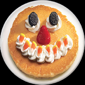 Free Scary Face Pancake 10/31