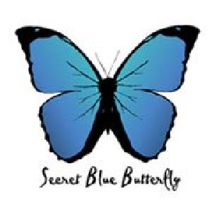 FREE set of 5 Secret Blue Butterfly Cards