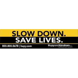 FREE "SLOW DOWN. SAVE LIVES" Sticker
