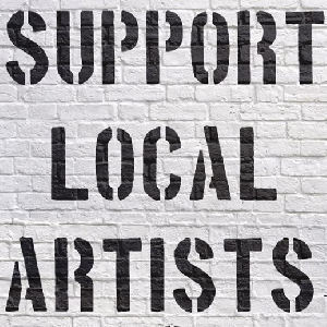 FREE Support Local Artists Stickers