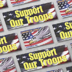 Free 'Support Our Troops' Sticker or Cling