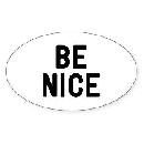 FREE Be Nice Sticker
