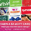 Possible FREE $3 Gift Card