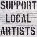 FREE Support Local Artists Stickers