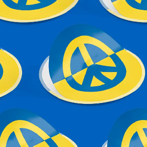 FREE Peace for Ukraine Stickers & Posters